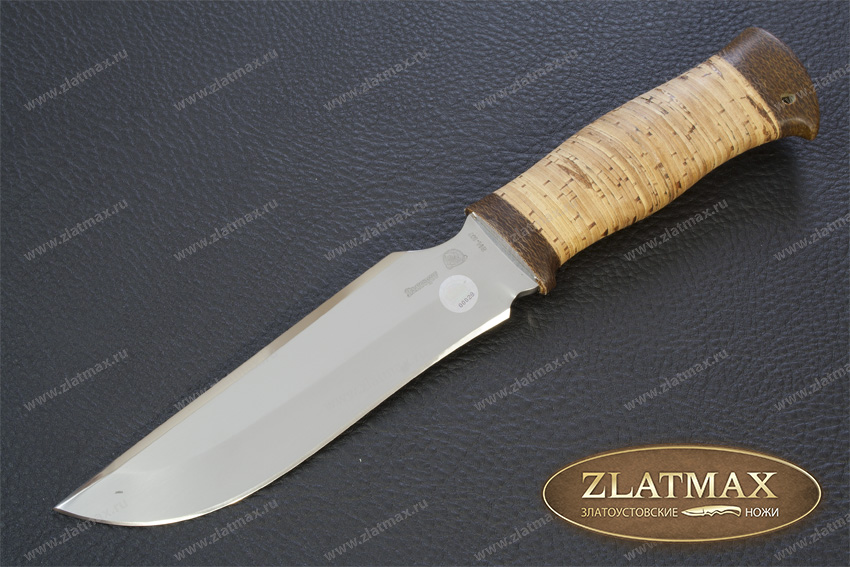 Нож Русский (40Х10С2М, Наборная береста, Текстолит)