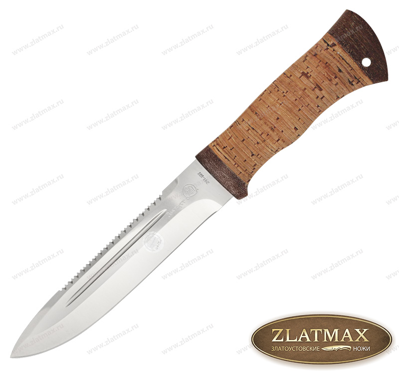 Нож FOX-2 (40Х10С2М, Наборная береста, Текстолит) в Тюмени фото-01