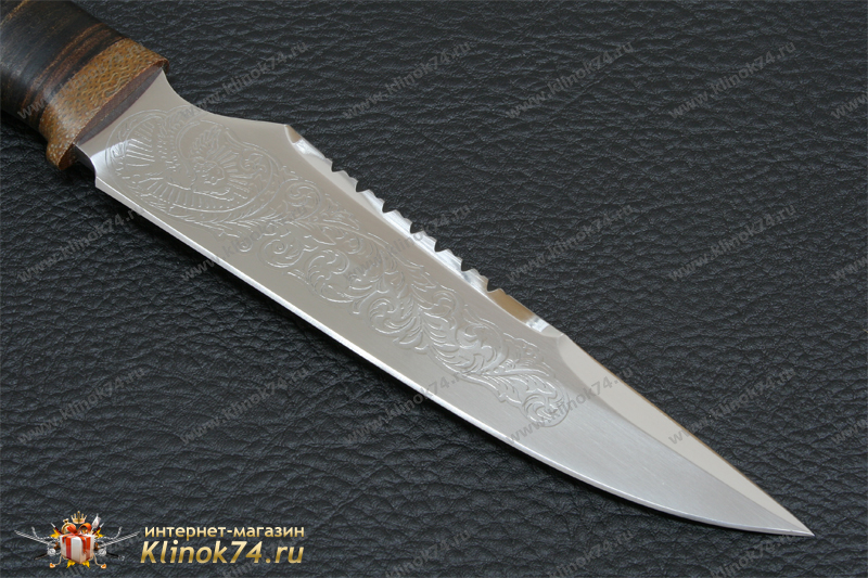 Нож Федерал (40Х10С2М, Наборная кожа, Текстолит)