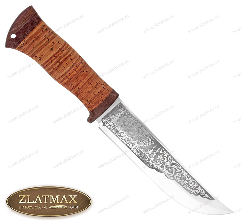 Нож Атаман (40Х10С2М, Наборная береста, Текстолит)