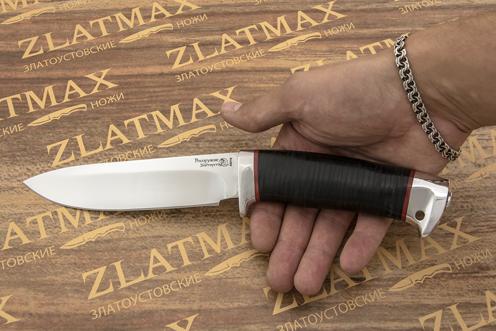 Нож Артыбаш (40Х10С2М, Наборная кожа, Алюминий)