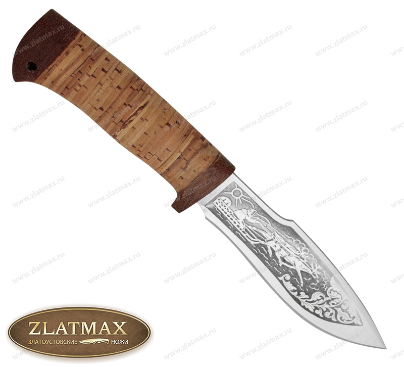 Нож Каюр (40Х10С2М, Наборная береста, Текстолит)