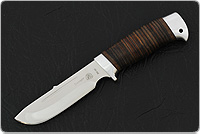 Нож Медвежий 3 (40Х10С2М (ЭИ-107), Наборная кожа, Алюминий)