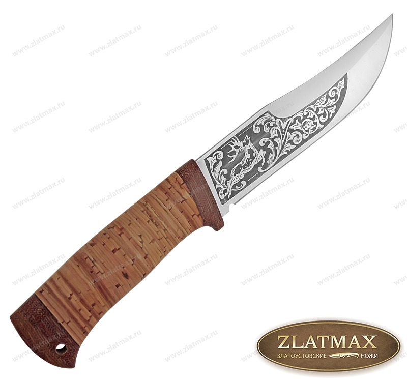 Нож Марал (40Х10С2М, Наборная береста, Текстолит)