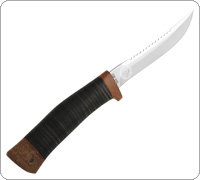 Нож Рыбак (40Х10С2М (ЭИ-107), Наборная кожа, Текстолит)