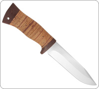 Нож Баджер-2 (40Х10С2М (ЭИ-107), Наборная береста, Текстолит)
