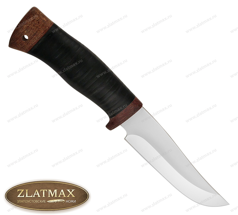 Нож Гелиос-2 (40Х10С2М, Наборная кожа, Текстолит)