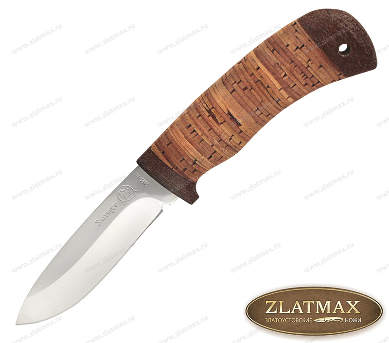 Нож Грибник (40Х10С2М, Наборная береста, Текстолит)
