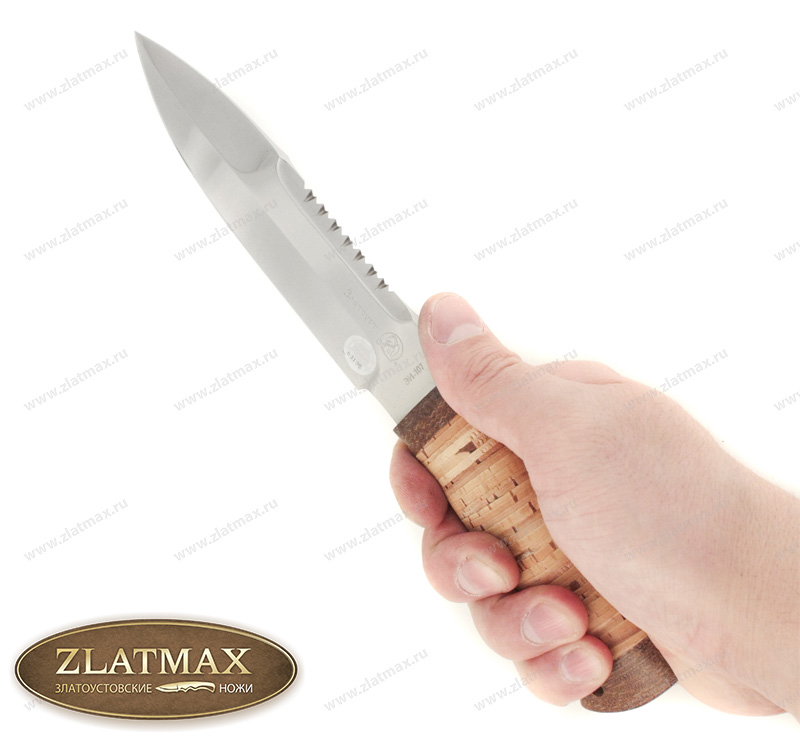 Нож Спас-2 (40Х10С2М, Наборная береста, Текстолит)