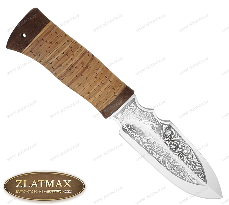 Нож Бизон-2 (40Х10С2М, Наборная береста, Текстолит)