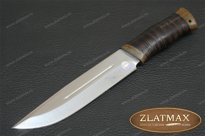Нож Таежный-2 (40Х10С2М, Наборная кожа, Текстолит)