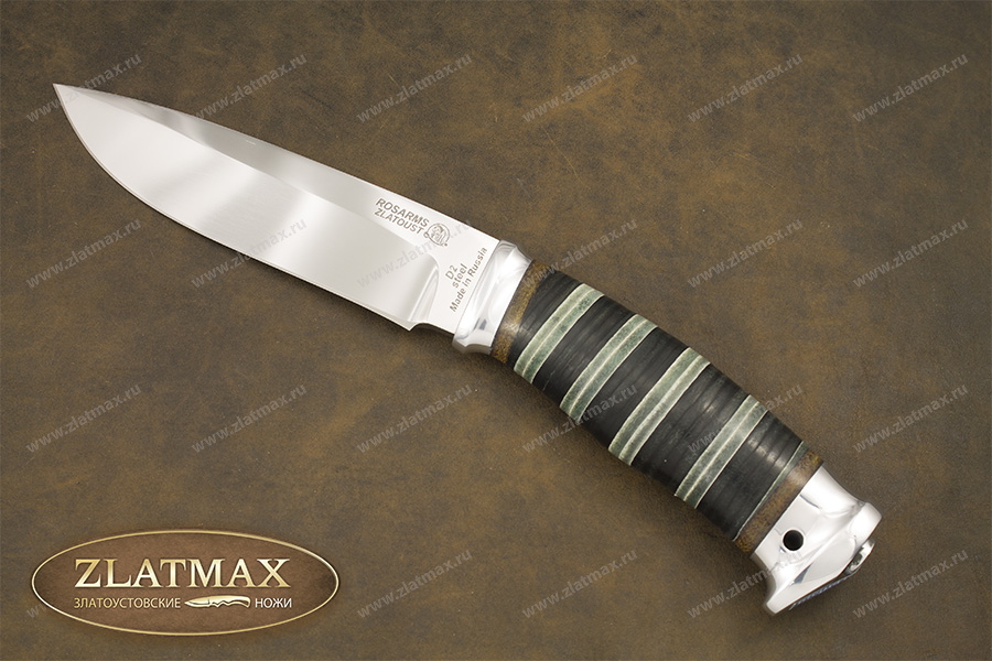 Нож Артыбаш EX (40Х10С2М, Наборная кожа, Алюминий)
