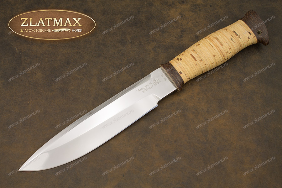 Нож FOX-2 (95Х18, Наборная береста, Текстолит)