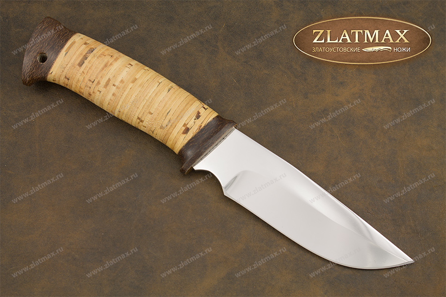 Нож Сталкер-2 (95Х18, Наборная береста, Текстолит)