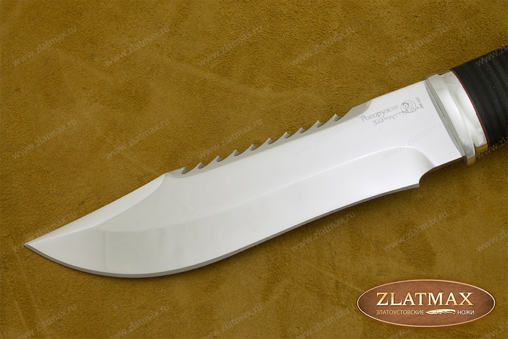 Нож Тайга (40Х10С2М, Наборная кожа, Алюминий)