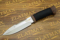 Нож Спас-1 МЧС (40Х10С2М (ЭИ-107), Наборная кожа, Текстолит, Золочение)