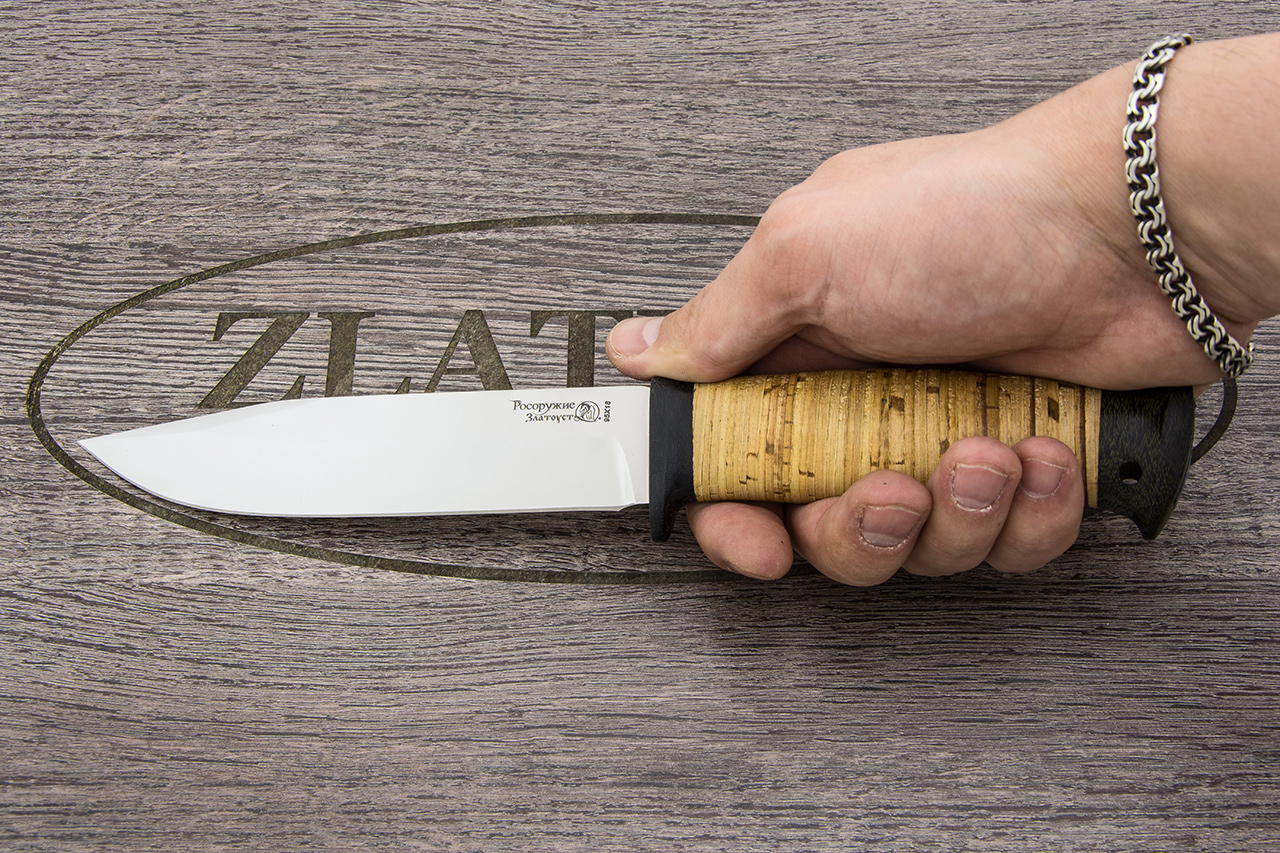 Нож Баджер-2 (95Х18, Наборная береста, Текстолит)