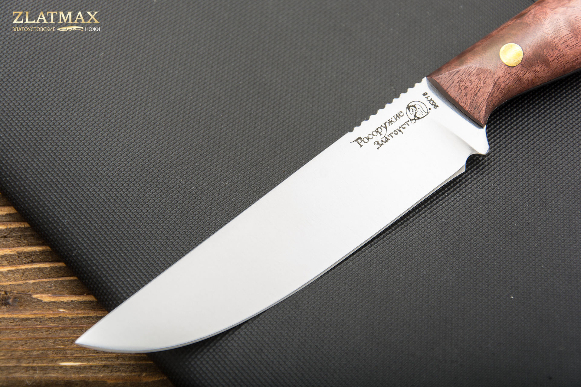 Нож Фултанг 6 (95Х18, Накладки стабилизированная карельская береза)