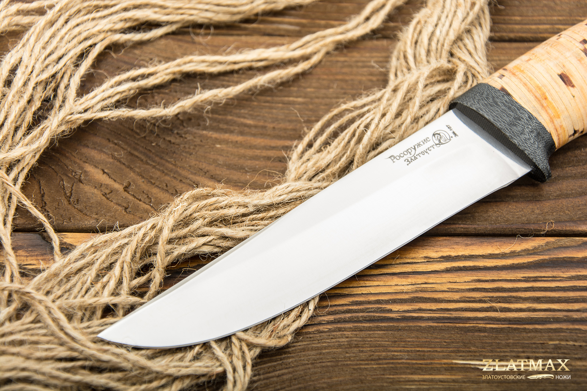 Нож Пикник (40Х10С2М, Наборная береста, Текстолит)