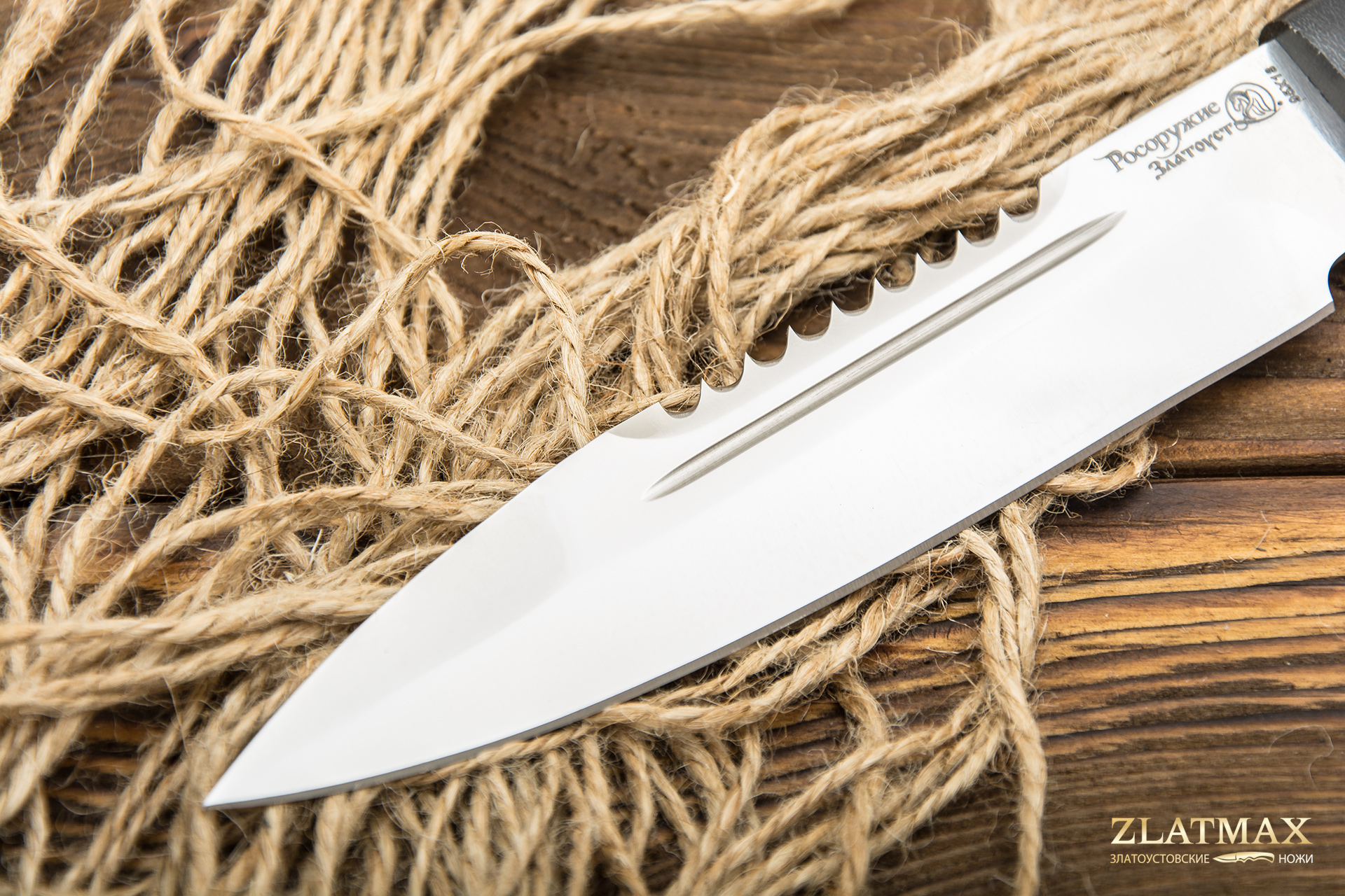 Нож Спас-4 (95Х18, Наборная кожа, Текстолит)