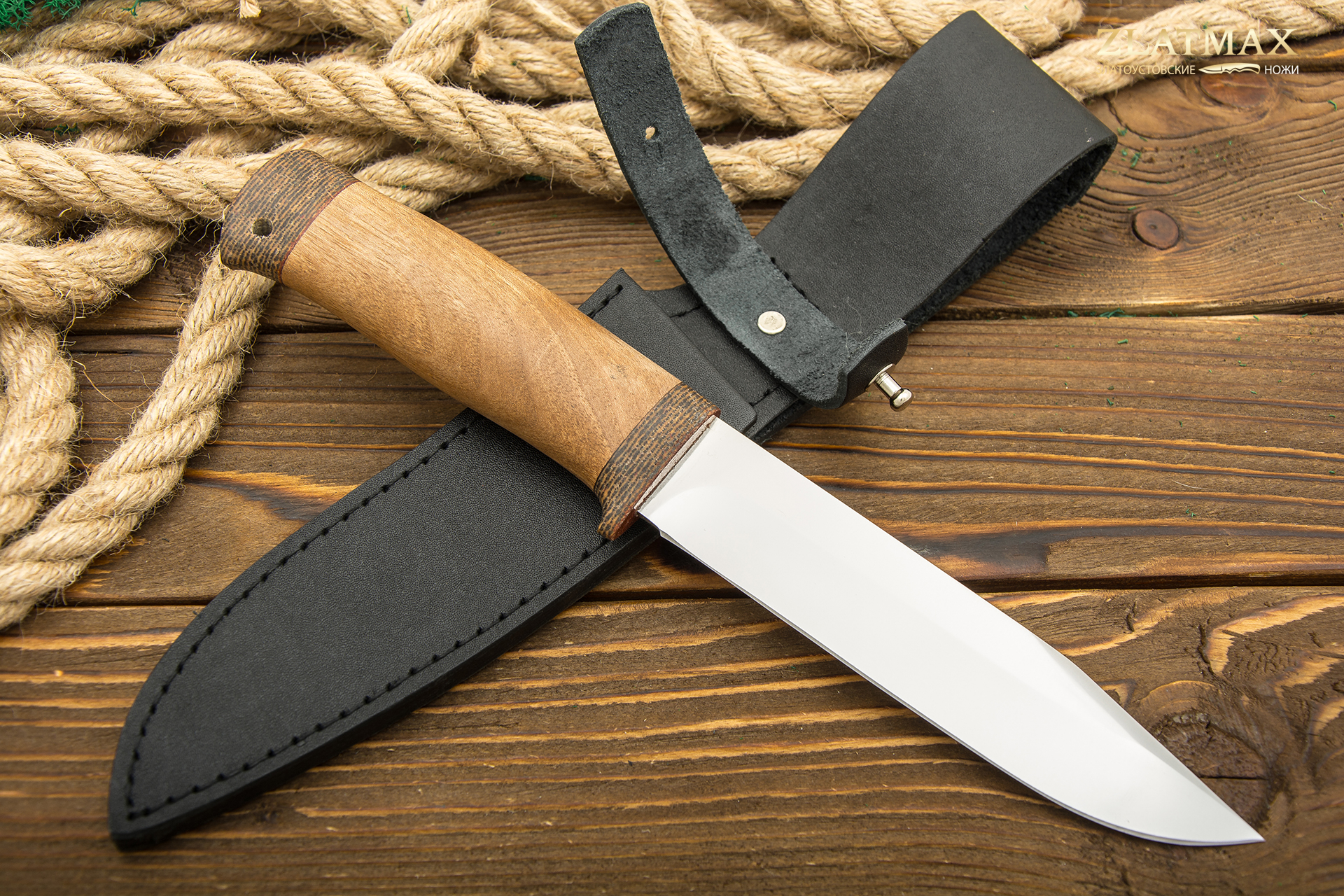 Нож Баджер-2 (95Х18, Орех, Текстолит)