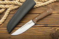 Цельнометаллические ножи (Фултанги) купить в Ярославле: Нож Риф 115 с насечками (95Х18, Накладки орех)