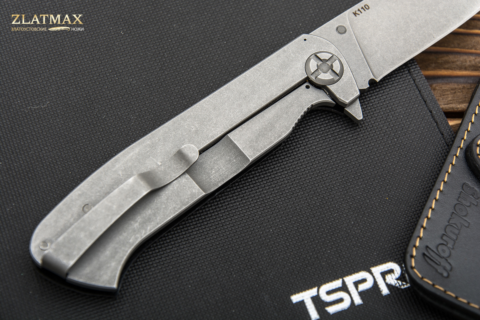 Нож Складной Чиж (K110 Böhler, Накладки G10 Черный, Обработка клинка Stonewash)