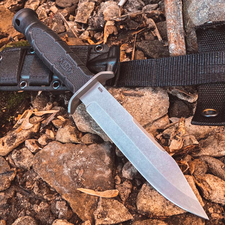 Тактический нож НР 2000 (AUS6, Резина, Нержавеющая сталь)