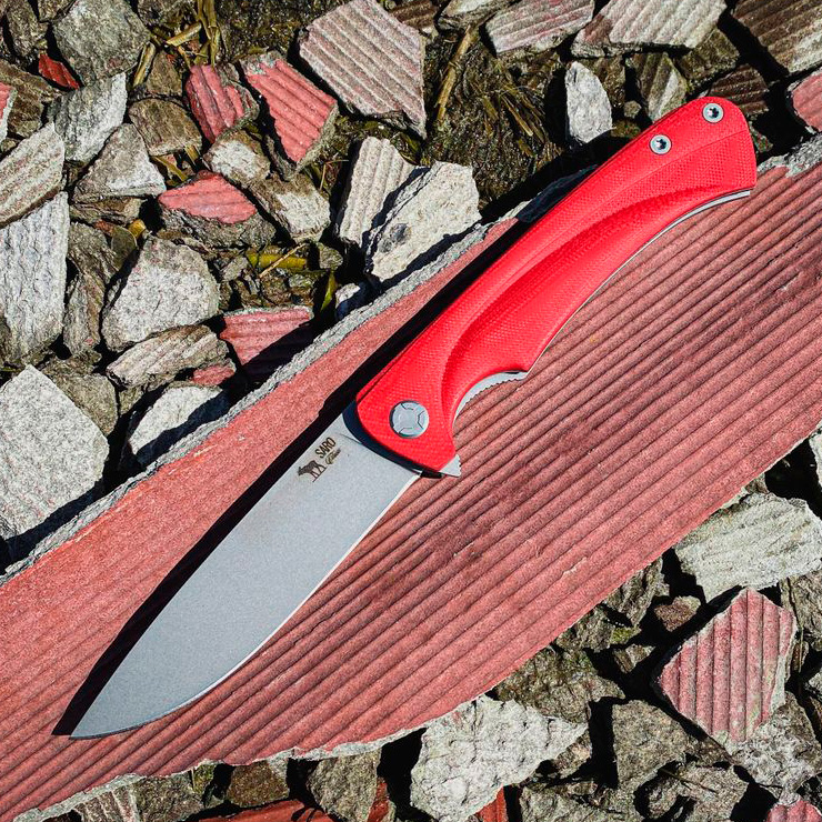 Нож складной «Чиж-плюс» (N690, Красный G10)