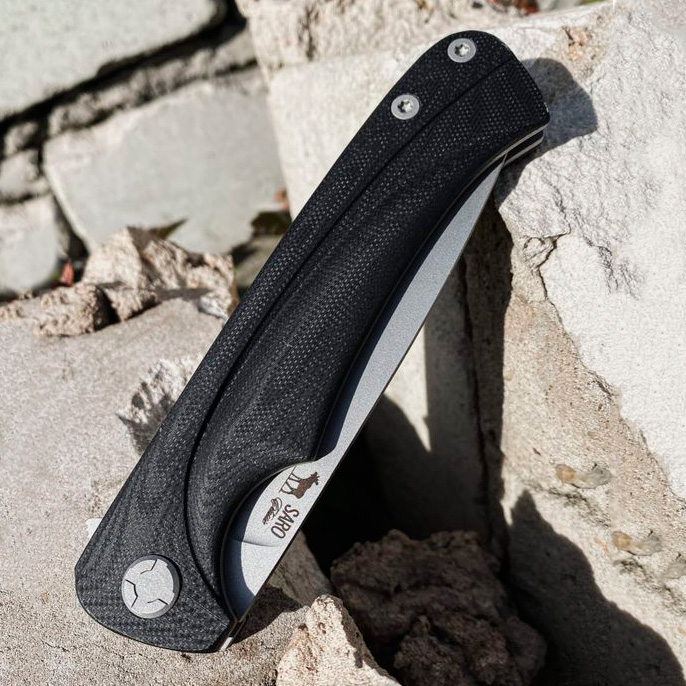 Нож складной «Чиж-плюс» (N690, Чёрный G10)