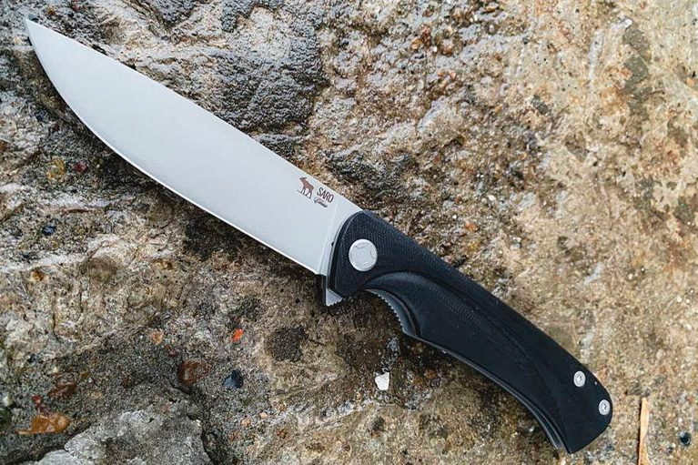 Нож складной «Чиж-плюс» (K110 Böhler, Накладки G10 Черный)