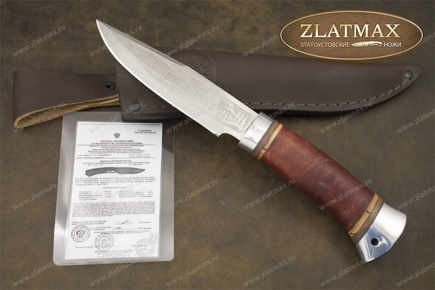 Нож НС-02 (X50CrMoV15, Берёзовый кап, Алюминий)