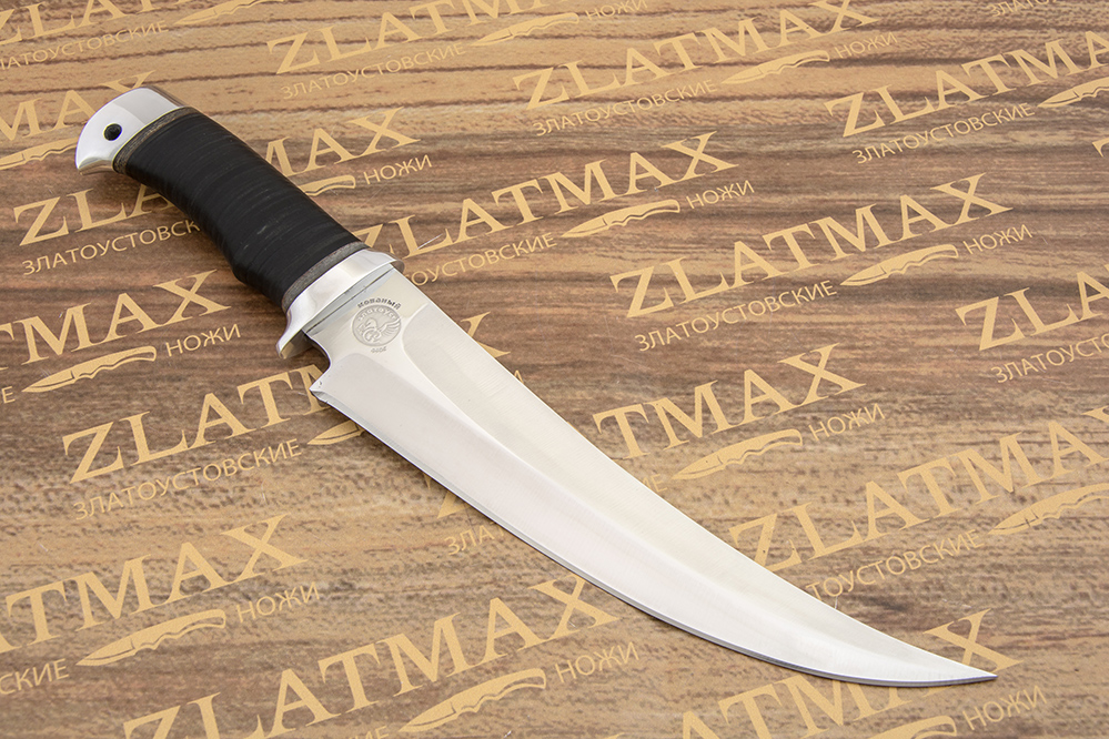 Нож НС-04 (X50CrMoV15, Наборная кожа, Алюминий)