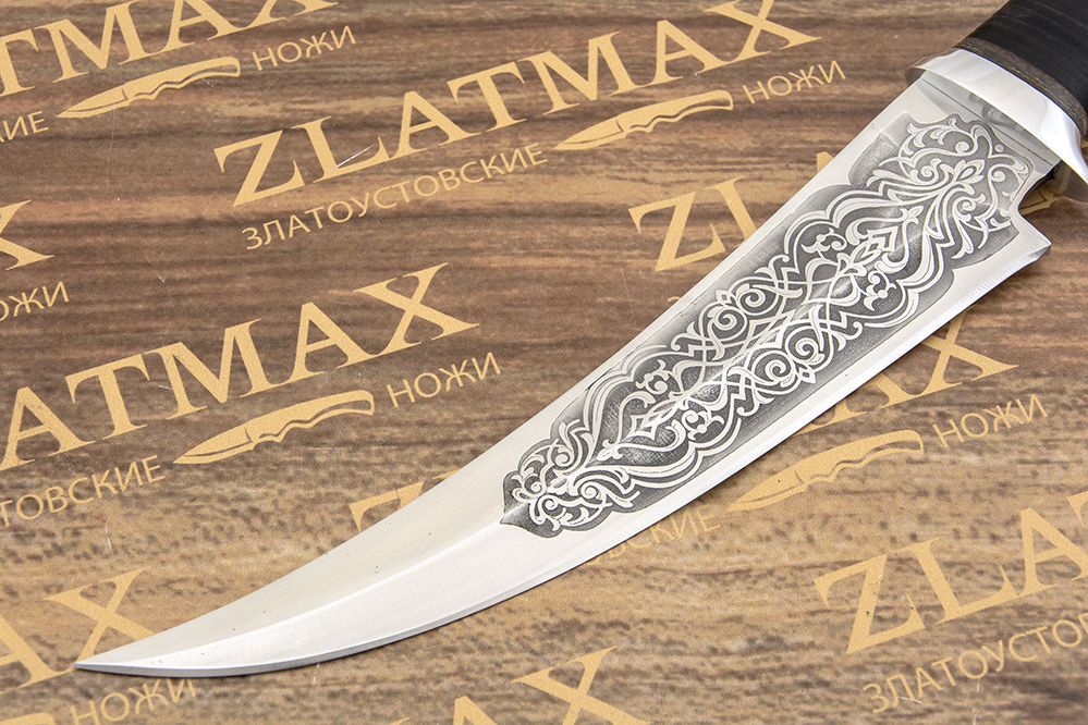 Нож НС-04 (X50CrMoV15, Наборная кожа, Алюминий)