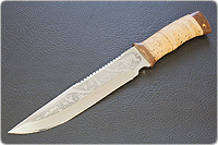Нож НС-05 (X50CrMoV15, Наборная береста, Текстолит)