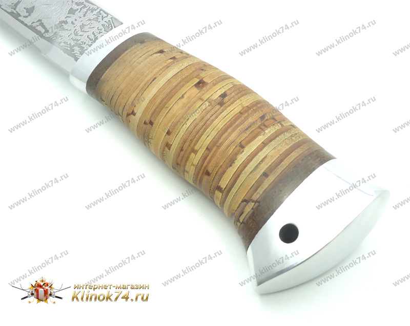 Нож НС-09 (X50CrMoV15, Наборная кожа, Текстолит)