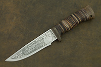Нож НС-63 (X50CrMoV15, Наборная кожа, Текстолит)