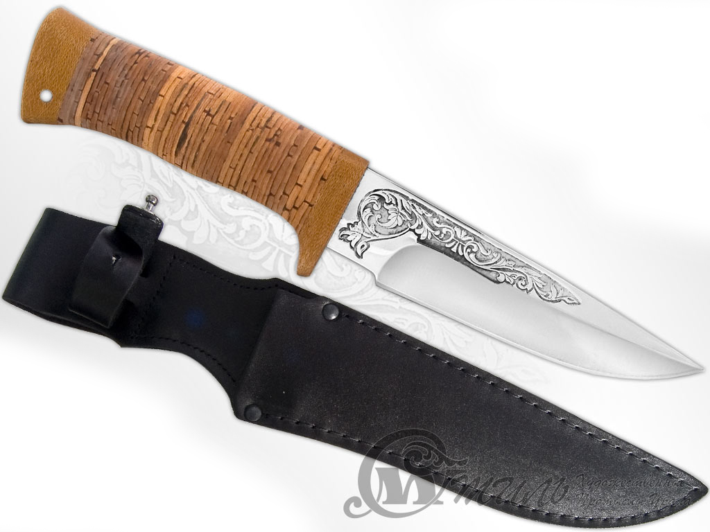 Нож охотничий НС-63 (X50CrMoV15, Наборная береста, Текстолит) в Сочи фото-01