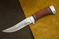 Нож НС-11 (X50CrMoV15, Берёзовый кап, Алюминий)