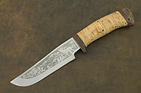 Нож туристический НС-14 (X50CrMoV15, Наборная береста, Текстолит)