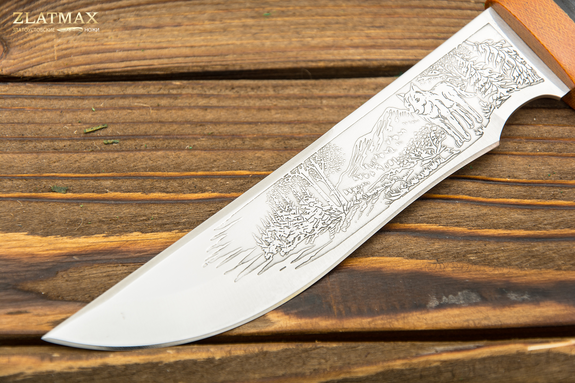 Нож НС-17 (X50CrMoV15, Наборная кожа, Текстолит)