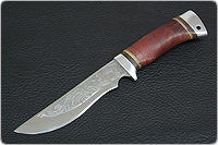 Нож туристический НС-17 (X50CrMoV15, Берёзовый кап, Алюминий)