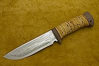 Нож туристический НС-21 (X50CrMoV15, Наборная береста, Текстолит)