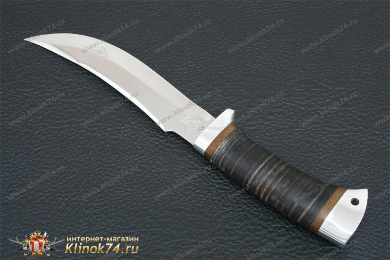 Нож НС-22 (X50CrMoV15, Наборная кожа, Алюминий)