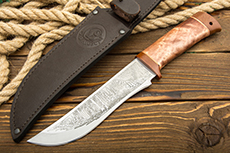 Нож охотничий НС-23 (X50CrMoV15, Берёзовый кап, Текстолит)