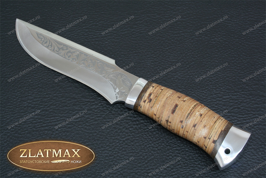Нож НС-24 (X50CrMoV15, Наборная береста, Алюминий)