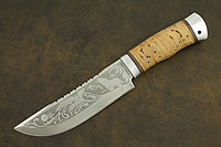 Нож охотничий НС-29 (X50CrMoV15, Наборная береста, Алюминий)