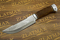 Нож охотничий НС-29 (40Х10С2М (ЭИ-107), Берёзовый кап, Алюминий)