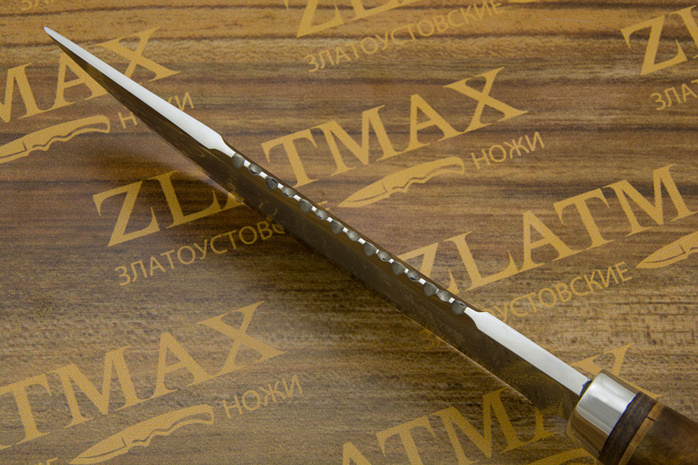 Нож НС-29 (X50CrMoV15, Берёзовый кап, Алюминий)