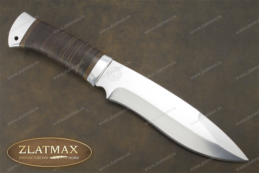 Нож НС-30 (X50CrMoV15, Наборная кожа, Алюминий)
